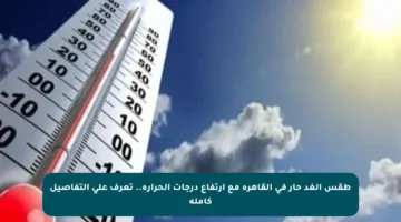 طقس الغد حار في القاهرة مع ارتفاع درجات الحرارة.. تعرف على التفاصيل كاملة